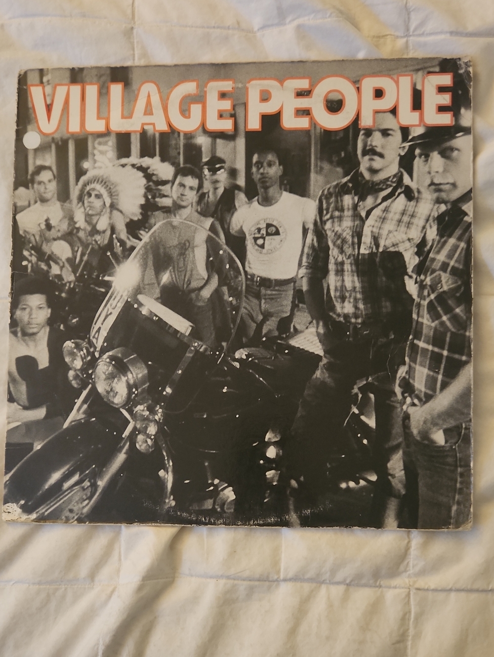 Village People Vinyl Record - Black & White Cover